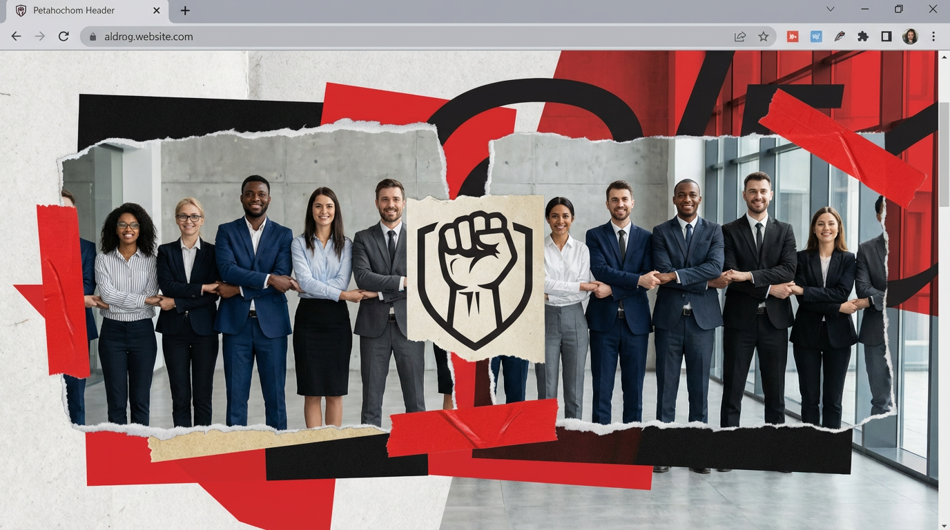 Equipe unida e confiante