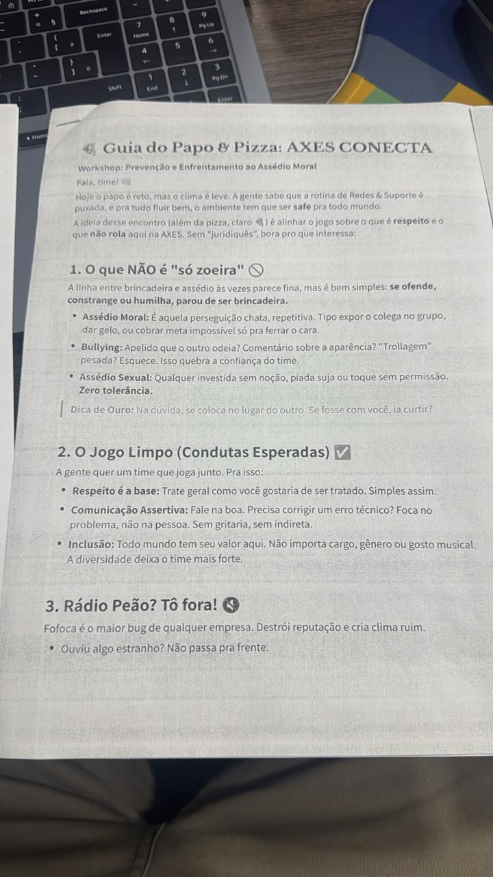 Guia do Papo & Pizza impresso